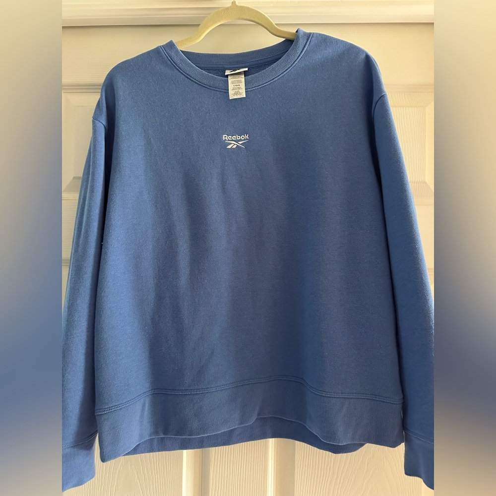 LAST TIME BUY! Reebok Women’s Classic Blue Crewneck Sweatshirt (size Large)